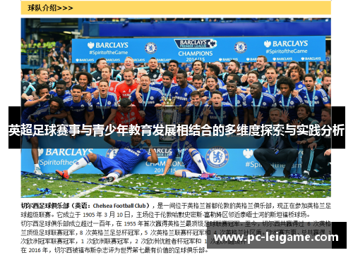 英超足球赛事与青少年教育发展相结合的多维度探索与实践分析