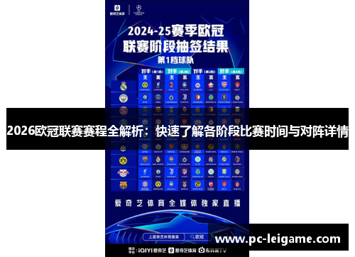 2026欧冠联赛赛程全解析：快速了解各阶段比赛时间与对阵详情